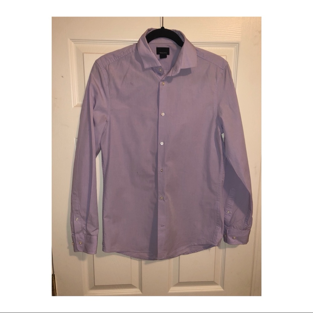 Men’s Lilac Button Down Shirt